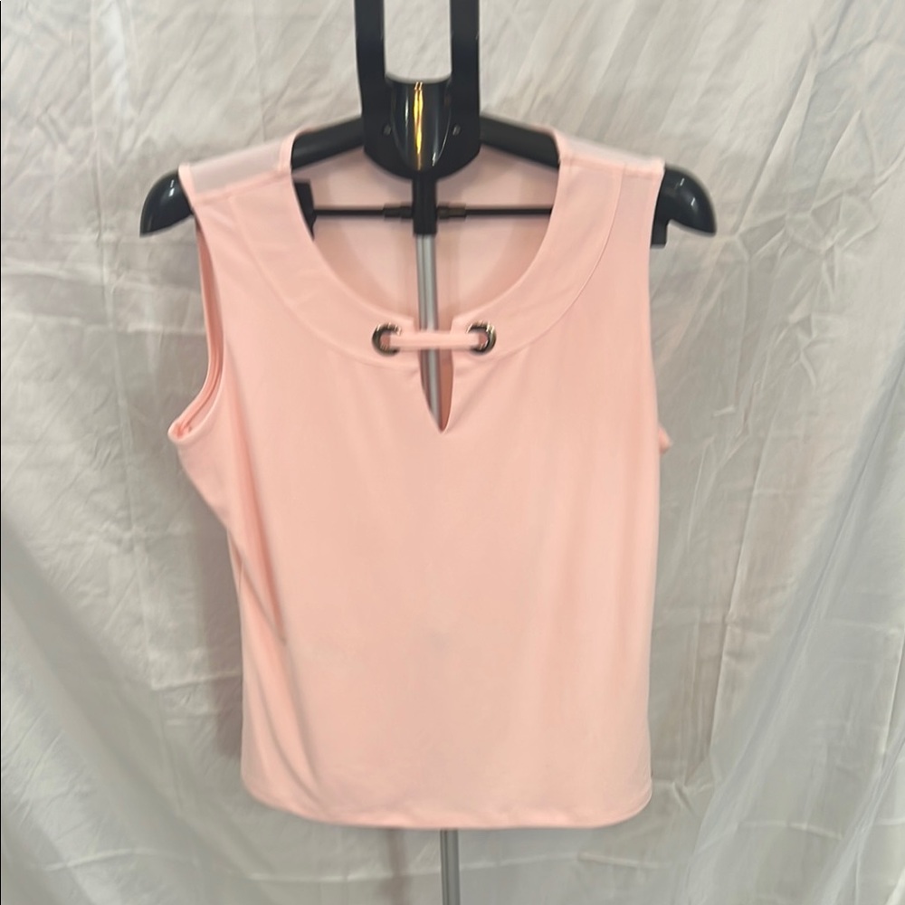 Tommy Hilfiger Pink Tie Front Tank Top